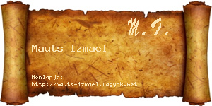 Mauts Izmael névjegykártya